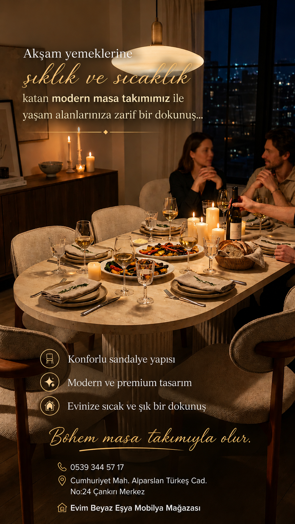 Bohem masa takımı